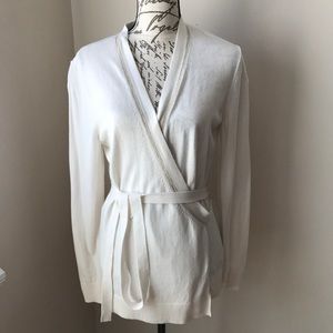 Banana Republic Cotton Blend Wrap Sweater